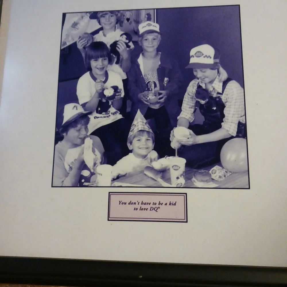 Vintage Dairy Queen Franchise Framed Picture